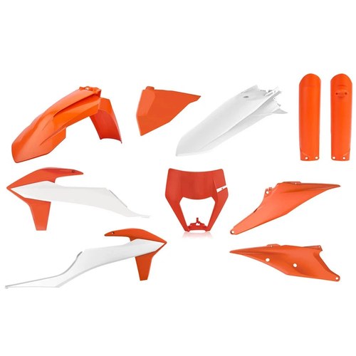 Polisport Plastic Kit + Fork GUARDS/MASK KTM EXC/EXC-F 2020-2023, OEM 23