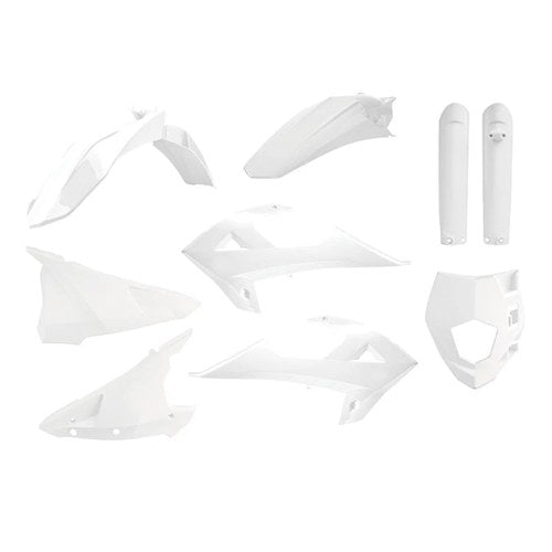 Polisport Plastic Kit + Fork Guards Rieju MR200-300 2021-2025, White