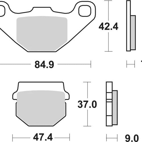 Sbs Brake Pads Front For Uvm 125 BeThere 1999