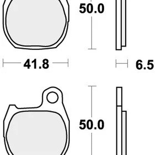 Sbs Brake Pads Front For Honda Tlm 260 R 1990