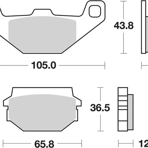 Sbs Brake Pads Front For Sym 150 Husky 1999 - 2002