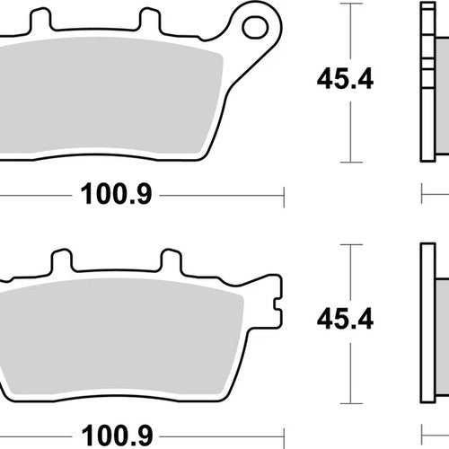Sbs Brake Pads Rear For Yamaha Mxt 850 Niken 2018 - 2024