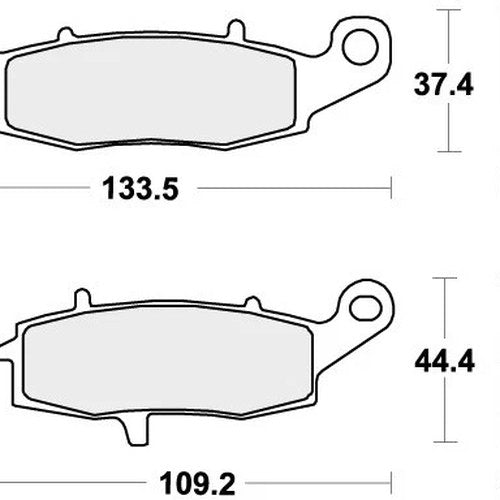 Sbs Brake Pads Rear For Kawasaki VN 1500 Classic Fi 2000 - 2004