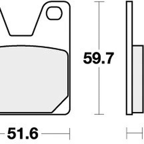 Sbs Brake Pads Rear For Yamaha Yzf 1000 R1 (Advics cal.) 1998 - 2001