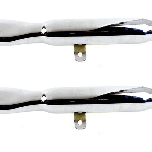 Mini Fishtail Muffler Set Chrome for Harley-Davidson