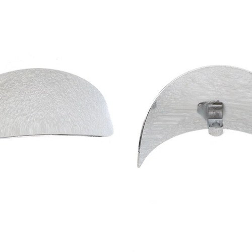 Chrome 4-1/2 inch Deco Spotlamp Visor Set for Harley-Davidson