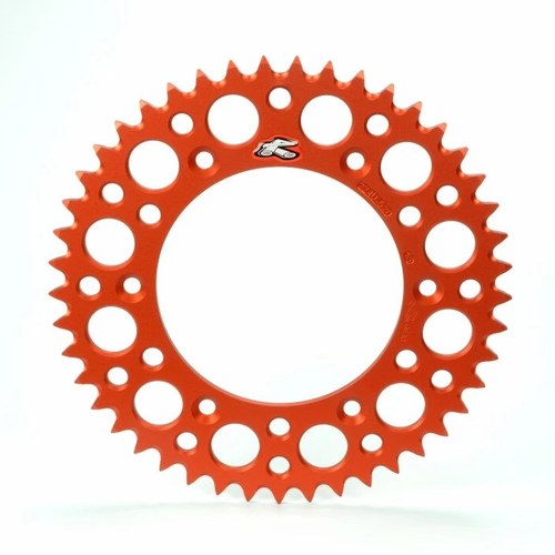 Renthal For 18-24 KTM 85 SX Rear Grooved Sprocket - Orange 428-49P Teeth