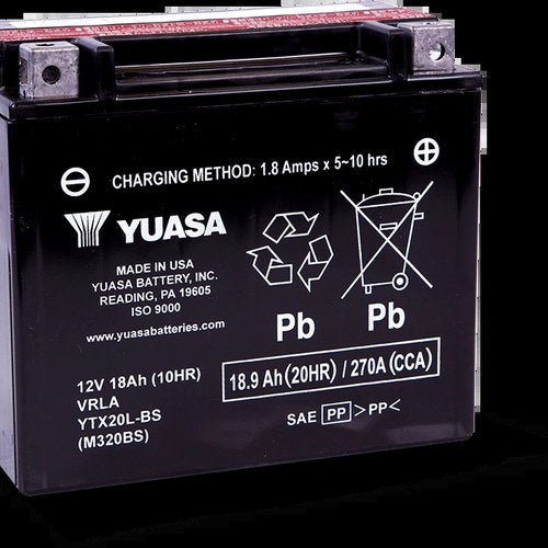 Yuasa YTX20L-BS Maintenance For Free Agm 12 Volt Battery (Bottle Supplied)