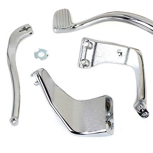 Chrome Further Forward Mid Control Kit for Harley-Davidson