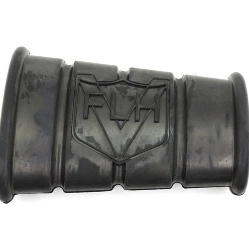 Black Rubber Kick Starter Pedal With Flh Logo for Harley-Davidson
