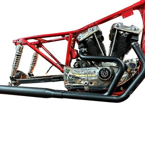 Alphabet XL Exhaust Header Set Black for Harley-Davidson