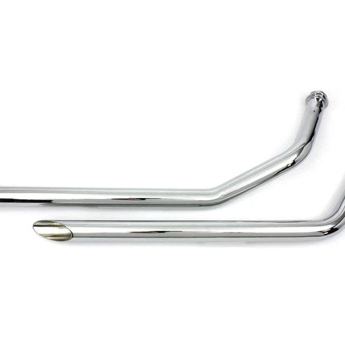 Mcm Exhaust Drag Pipe Set Slash Cut Chrome for Harley-Davidson