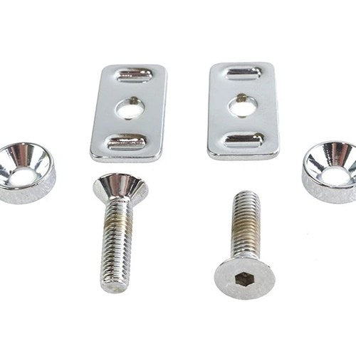 Chrome Swingarm End Plate Adjuster Hardware Kit for Harley-Davidson