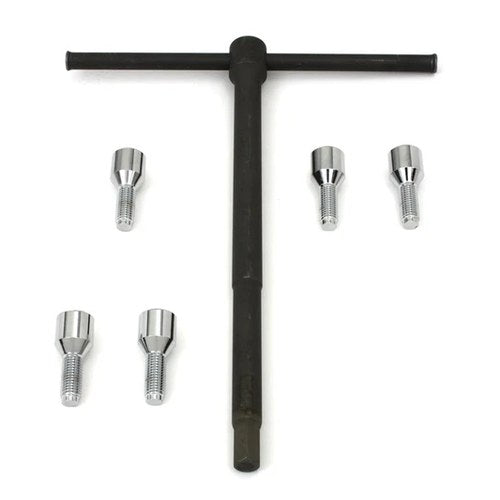 Chrome Wheel Lug Set with Wrench for Harley-Davidson