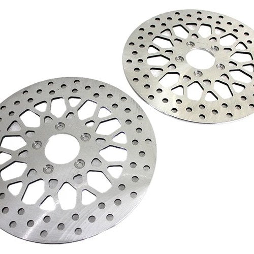 Duro 11.8 inch Front Brake Disc Set X-Spoke Style for Harley-Davidson