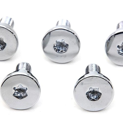 Chrome Front Brake Disc Bolt Set for Harley-Davidson