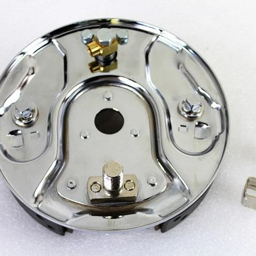 Rear Hydraulic Brake Backing Plate Kit Chrome for Harley-Davidson