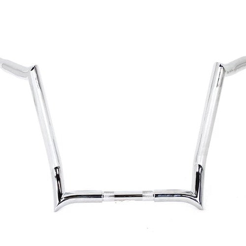 14 inch Z-Bar Handlebar without Indents Chrome for Harley-Davidson