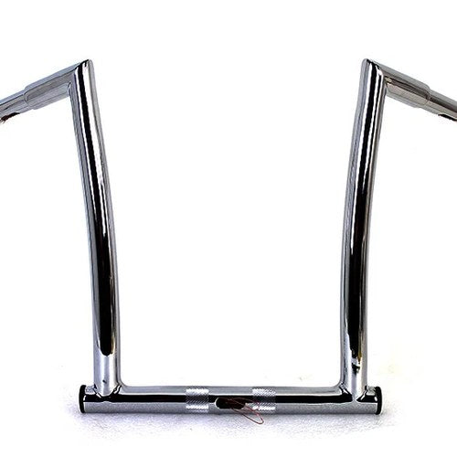 12 inch ChiZeled Z-Bar Handlebar Chrome for Harley-Davidson