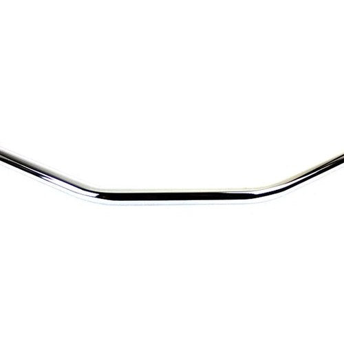 Flat 1 inch Drag Handlebar with Indents Chrome for Harley-Davidson
