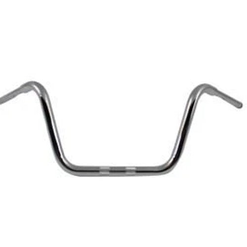12 inch Rhino Ape Hanger Handlebar with Indents Chrome for Harley-Davidson