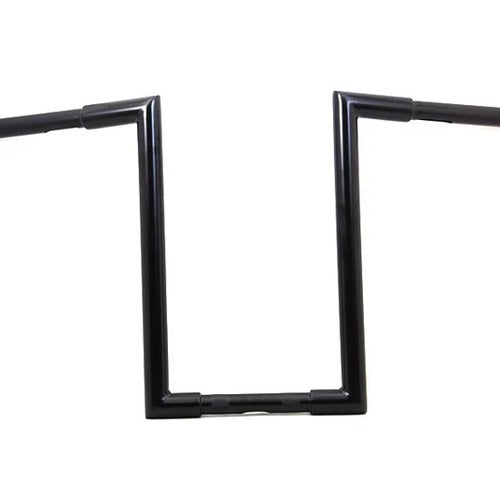 14 inch Fatty 'Z' Bar Handlebar without Indents Black for Harley-Davidson