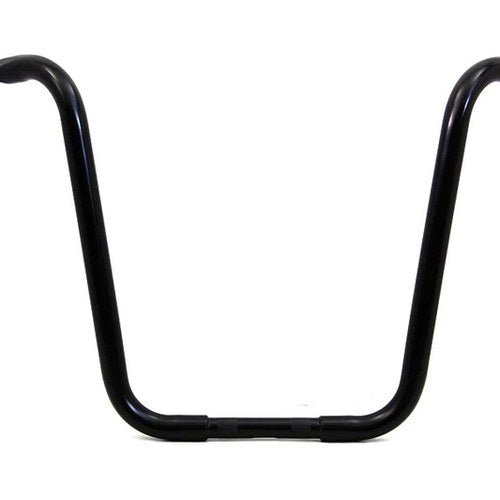 18 inch Buffalo Ape Hanger Handlebar with Indents Black for Harley-Davidson