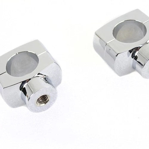 1-1/4 inch Shorty Riser Set Chrome for Harley-Davidson
