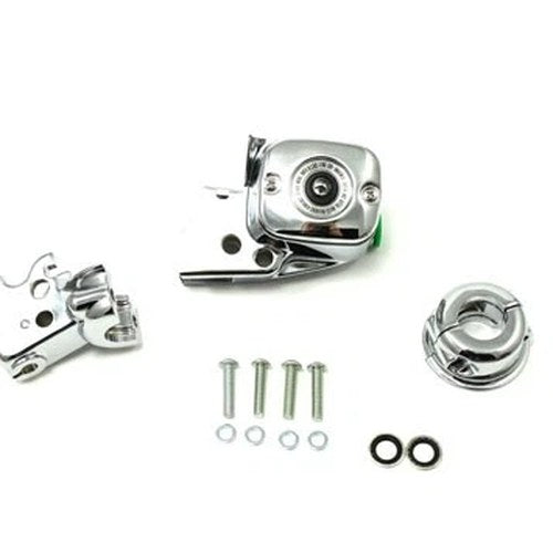Chrome Handlebar Control Cover Kit for Harley-Davidson