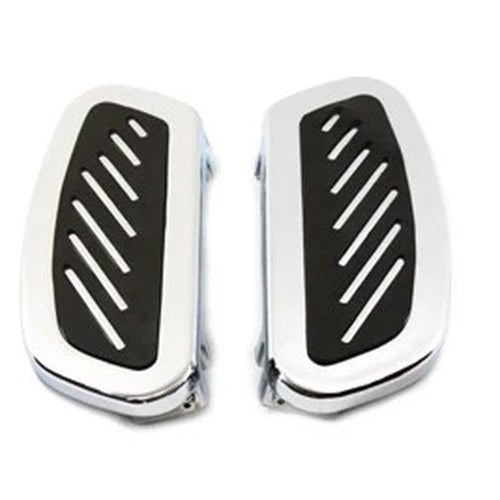 Driver Footboard Set Chrome Streamliner Design for Harley-Davidson