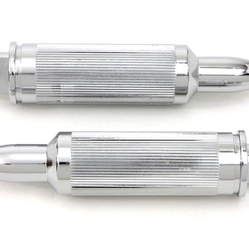 Chrome Bullet Style AK-47 Footpeg Set for Harley-Davidson