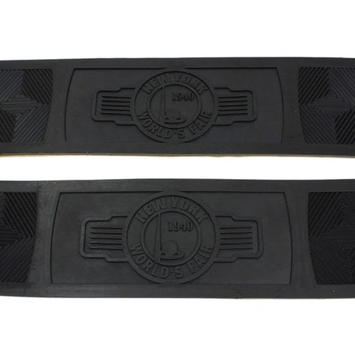 World's Fair Rectangular Footboard Rubber Set for Harley-Davidson