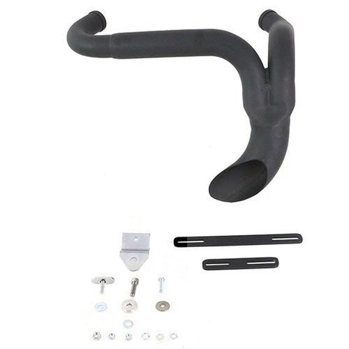 XL Flame Thrower Header Set Black for Harley-Davidson