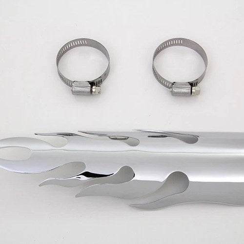 Chrome Flame Heat Shield for Harley-Davidson