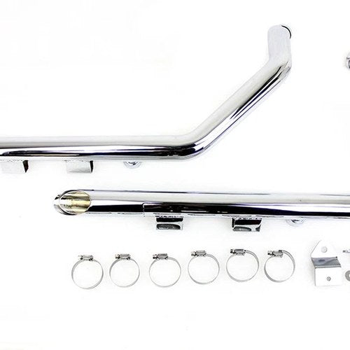 Mcm Illusion Drag Pipe Set Chrome for Harley-Davidson
