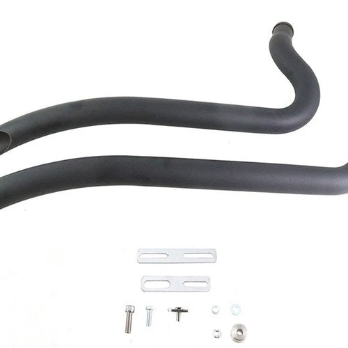 Wyatt Gatling Smooth Radius Pipe Set Black for Harley-Davidson