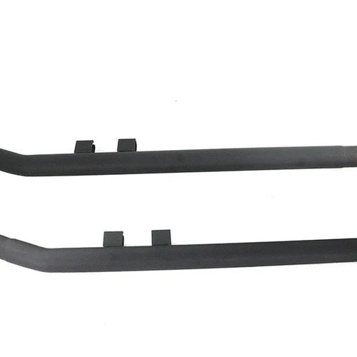 Flt Upsweep Straight Fishtail Set Black for Harley-Davidson