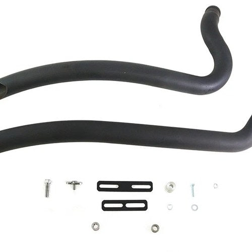 Wyatt Gatling Smooth Radius Pipe Set Black for Harley-Davidson