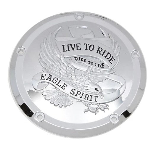 Eagle Spirit Derby Cover Chrome for Harley-Davidson