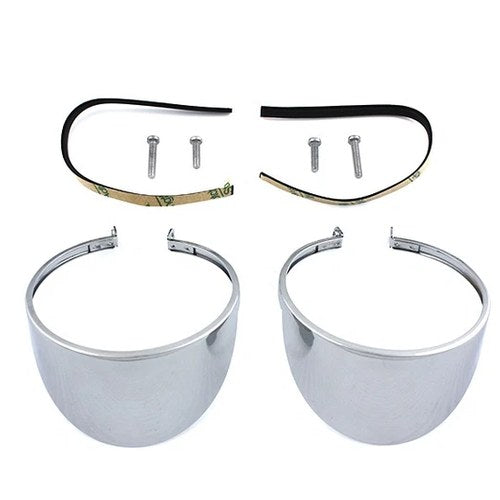 Chrome Turn Signal Lamp Visor for Harley-Davidson