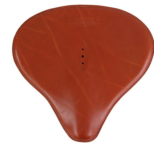 Replica Brown Leather Solo Seat for Harley-Davidson