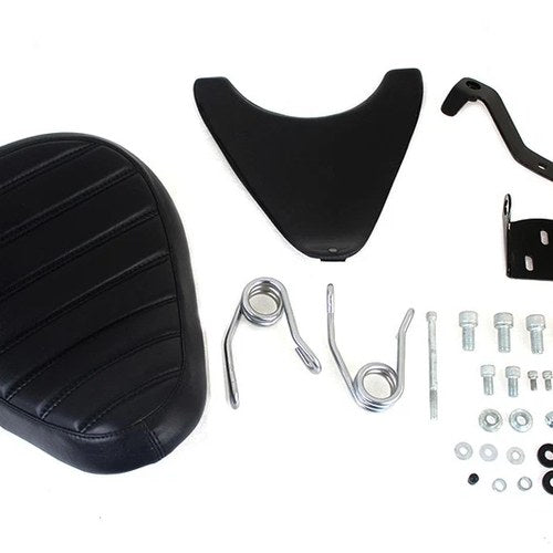 Spring Mount Bates Tuck and Roll Solo Seat Kit for Harley-Davidson