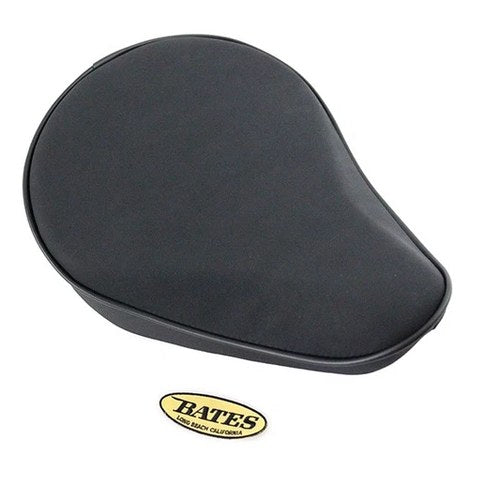 Black Suede Solo Seat Small Pan for Harley-Davidson