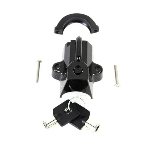 Black Helmet Lock with Pipe Key for Harley-Davidson