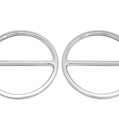 Chrome Cross Bar Front Speaker Grill Set for Harley-Davidson