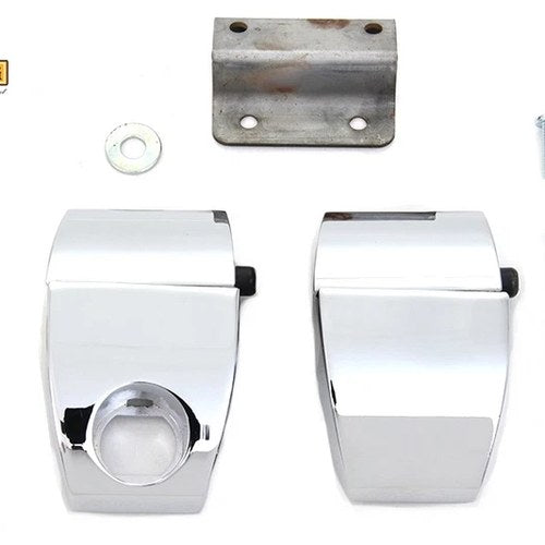 Wyatt Gatling Chrome Tour-Pak Luggage Latch Kit for Harley-Davidson