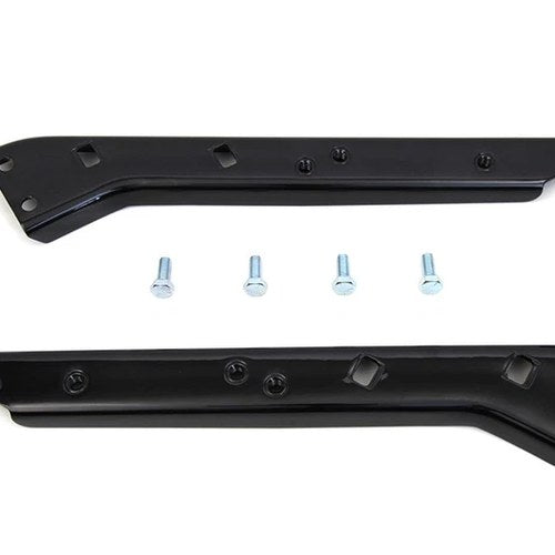 Black Saddlebag Guard Kit Brackets for Harley-Davidson