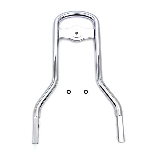 14-1/2 inch Mini Medallion Style Sissy Bar Upright Chrome for Harley-Davidson