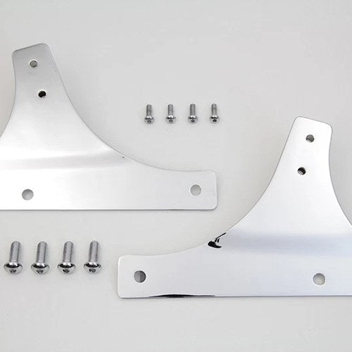 Sissy Bar Side Plate Set Chrome for Harley-Davidson