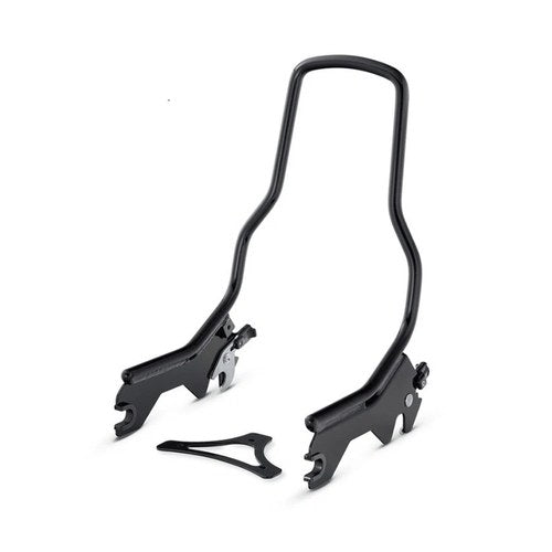 14-1/2 inch Standard Detachable Sissy Bar Gloss Black for Harley-Davidson